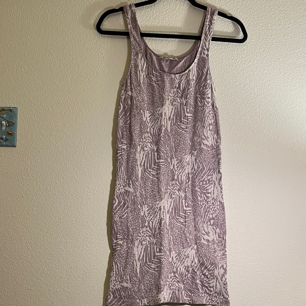 BCBGeneration Purple and White Mini Dress